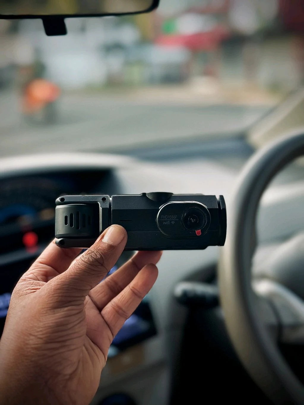 Black Box Dual Dash Cam 1080P Full HD Car Camera Video Recorder With Night Vision & 180° Adjustable Camera