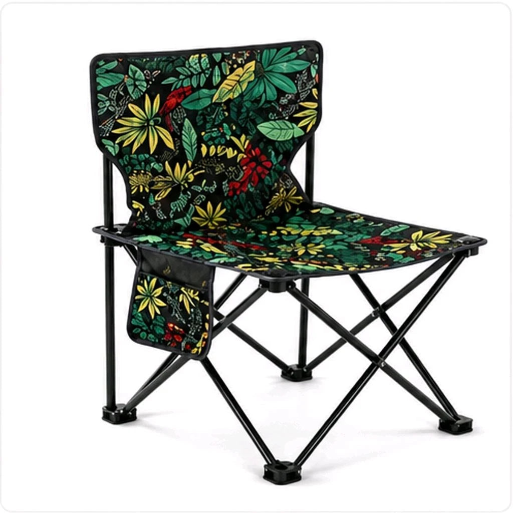Portable Folding Camping Chair With Steel Frame & Carry Bag – Lightweight & Compact Outdoor Chair