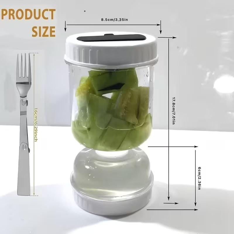Reusable Pickle Jar with Airtight Lid – Compact Food Storage Container