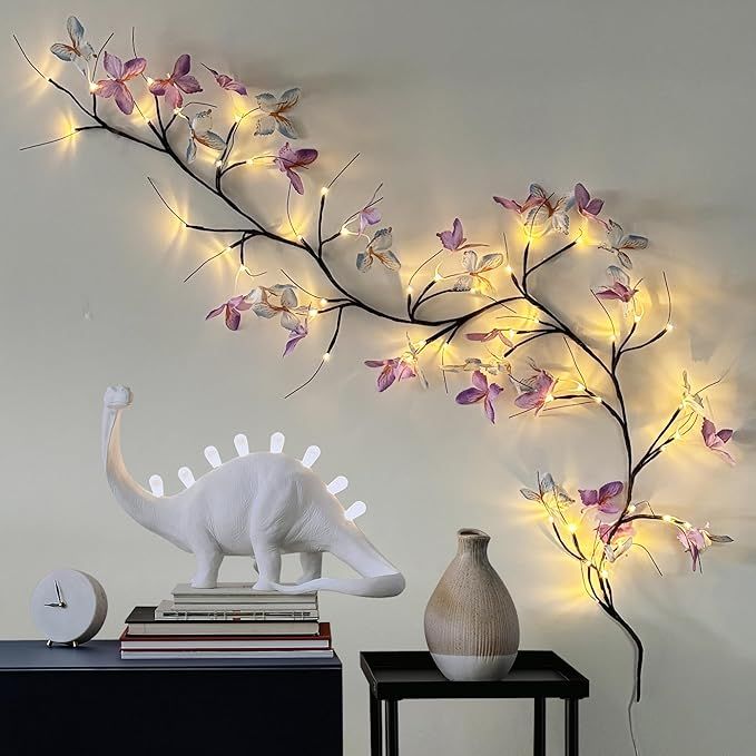 Butterfly Tree Branch LED String Light – Decorative Warm White Fairy Lights for Bedroom & Home Decor