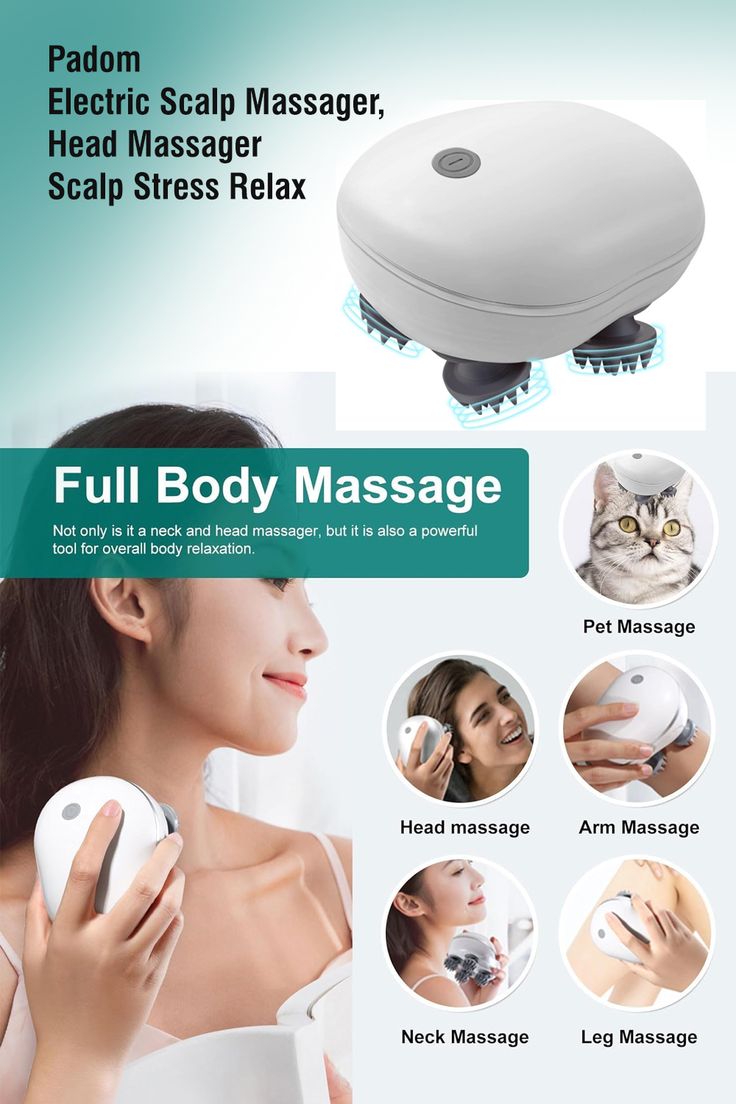 Electric Scalp Massager – Rechargeable Head Massage Brush for Relaxation & Scalp Care