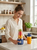 Portable USB Blender Mixer with 2 Bottles – Rechargeable Mini Juicer